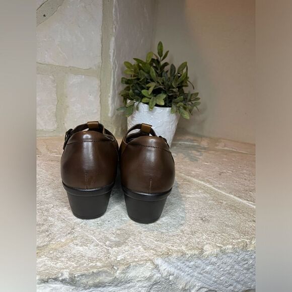 Earth Origins by Earth brown leather “Regina” Low Pump Loafer Heels Sz 11 - Picture 5 of 7